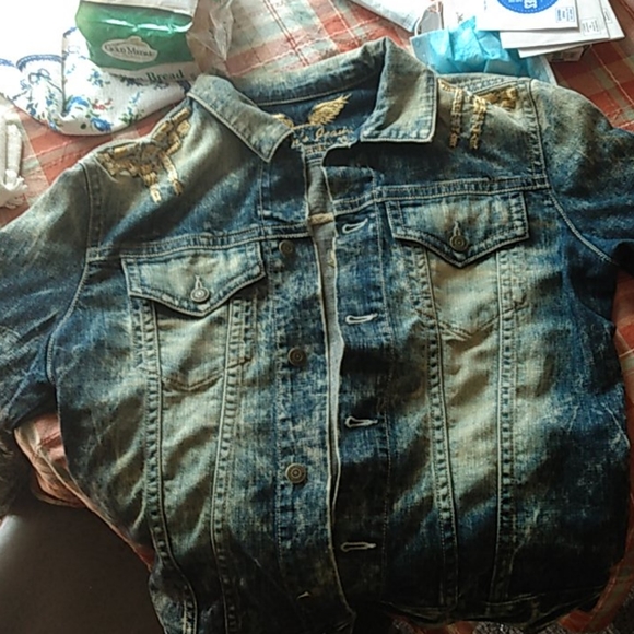 Robins Jean Chapa embroidered jeans Jacket - Picture 2 of 9